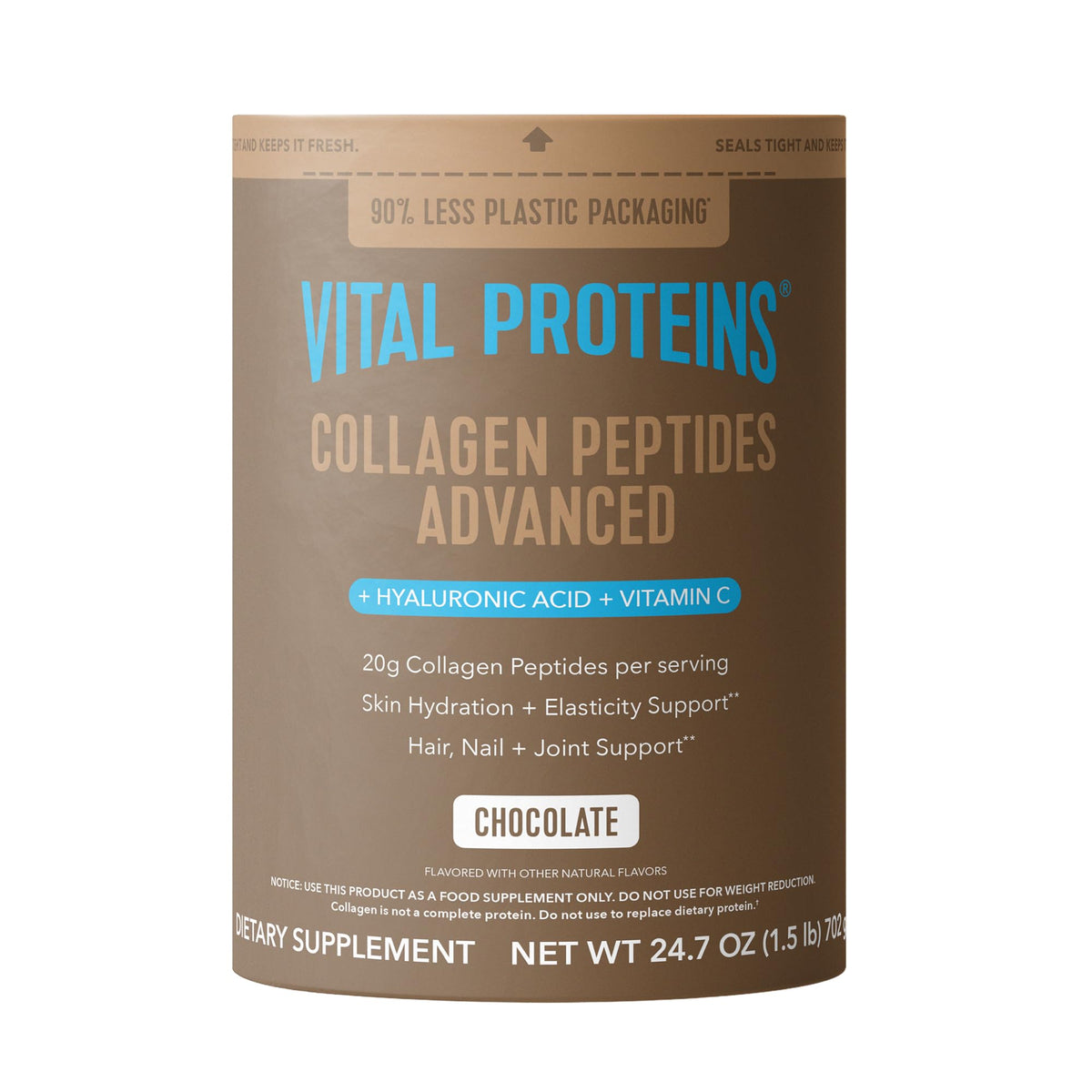 Vital Proteins Collagen Peptides Powder Advanced, Unflavored, 20oz