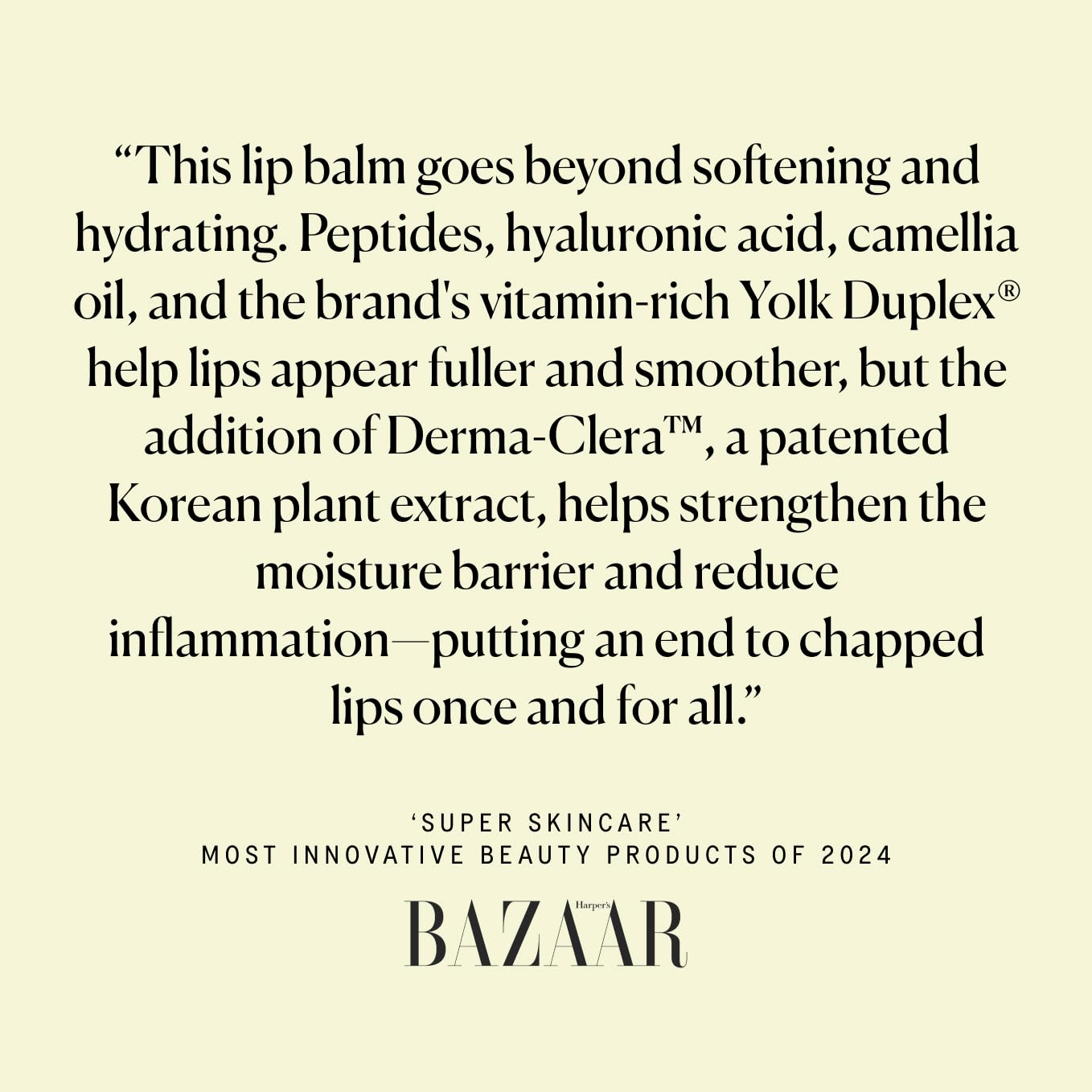SUPEREGG ∞(Infinite) Layers Lip Care: For a plump and softer lip. Lip balm with Camellia Oil and Hyaluronic Acid. 10 G / 0.35 OZ