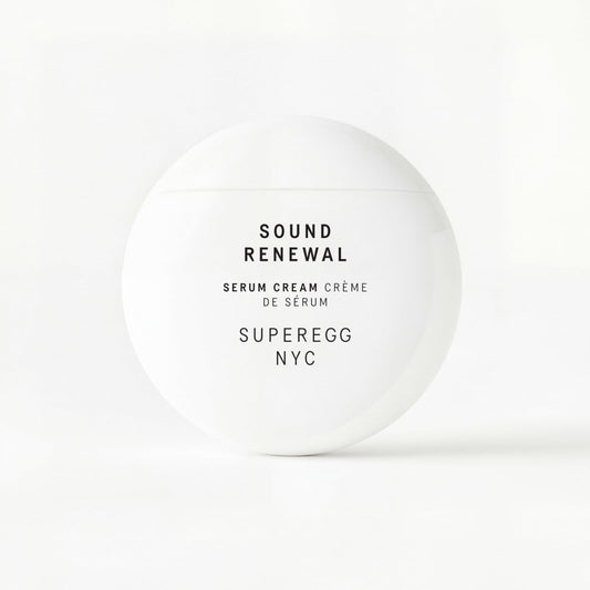 SUPEREGG Sound Renewal Serum Cream: For a fresh, luminous complexion. Nourishing serum cream with Panthenol and EGCG. 60 ML / 2 FL OZ