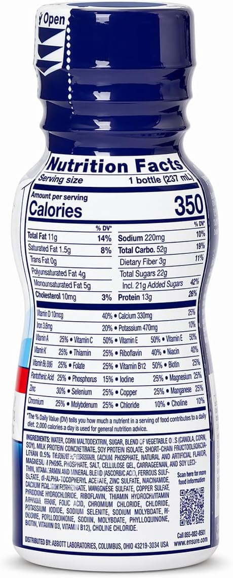 Ensure Plus Creamy Milk Chocolate Shake - 24 x 8 Ounce Bottles