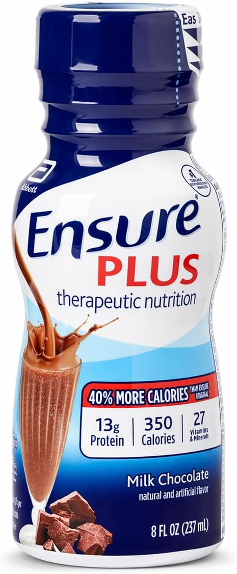 Ensure Plus Creamy Milk Chocolate Shake - 24 x 8 Ounce Bottles