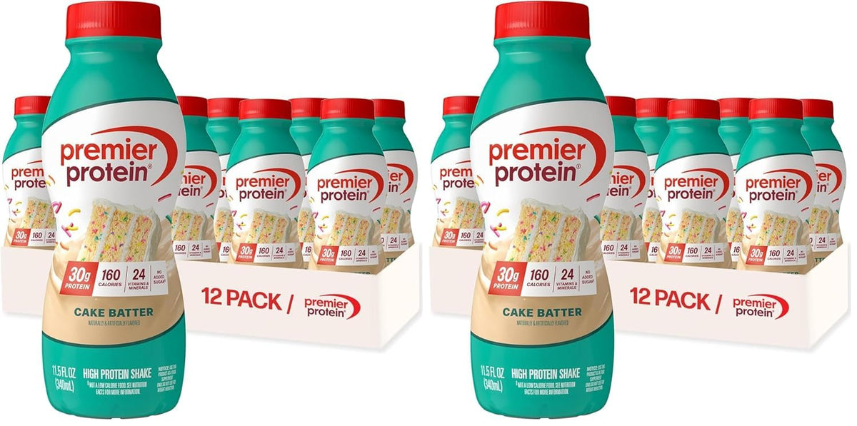 Premier Protein 30g High Protein Shake, Cinnamon Roll, 12 Pack