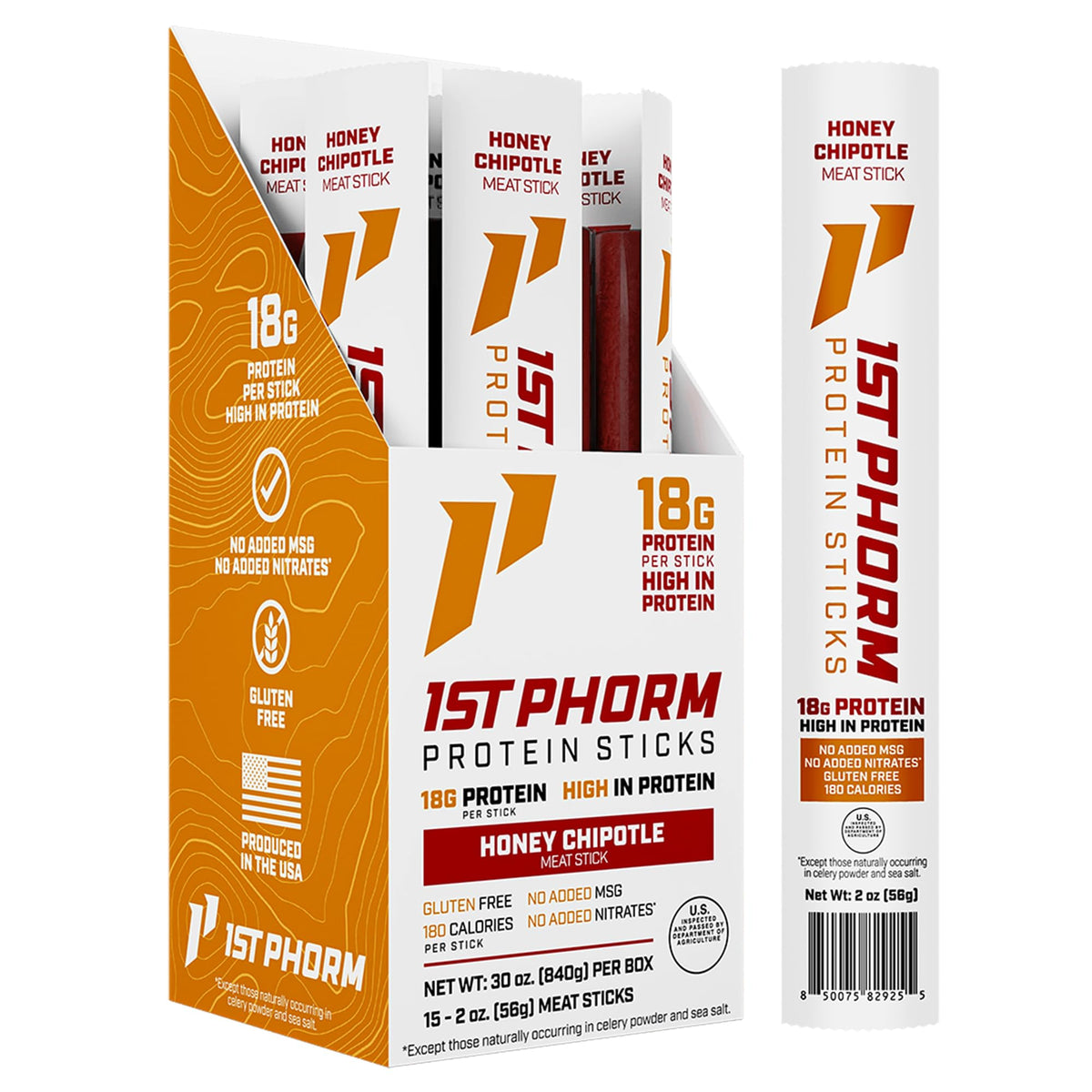 1st Phorm Protein Sticks, Breakfast Sausage, 18g Protein, 15 Count