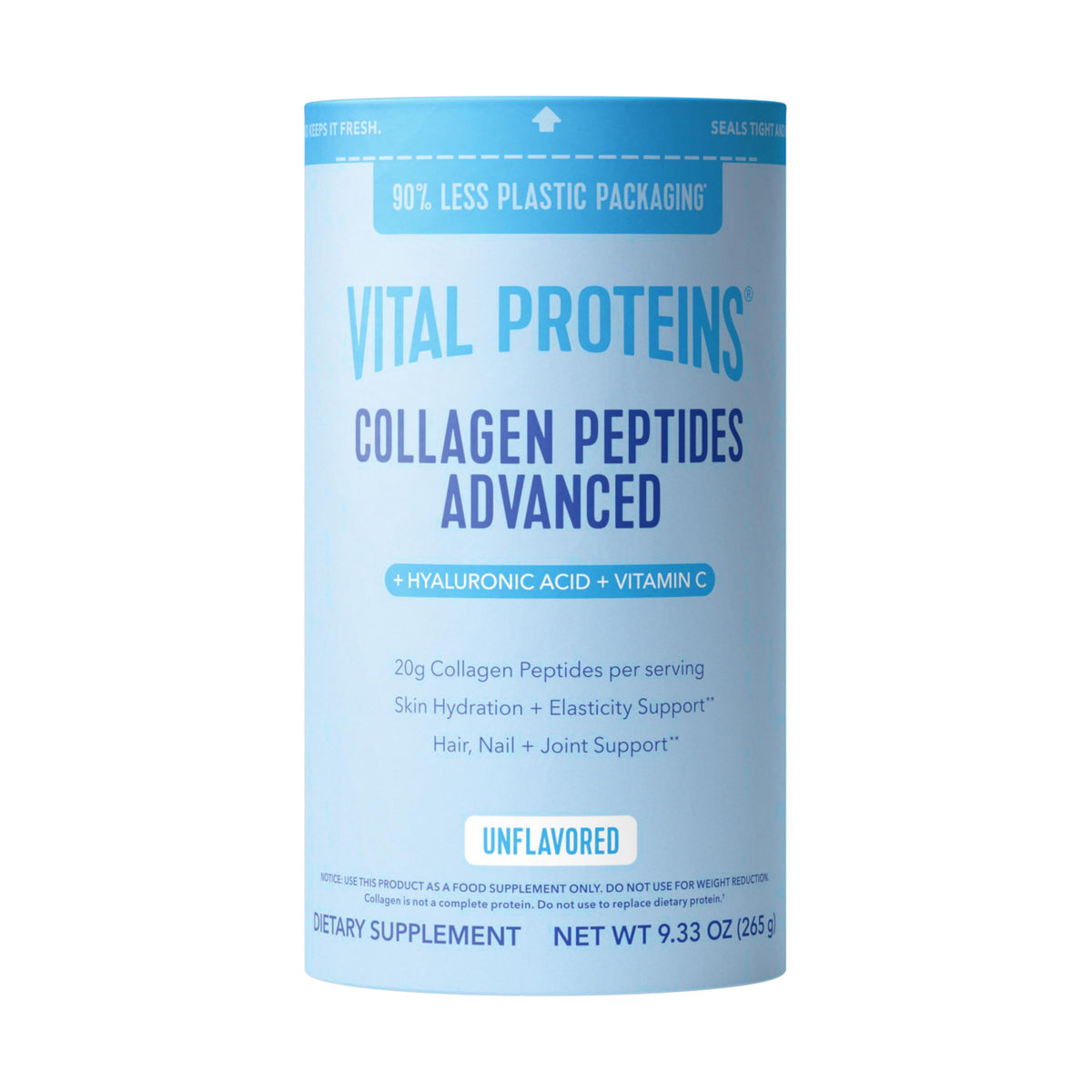 Vital Proteins Collagen Peptides Powder Advanced, Unflavored, 20oz