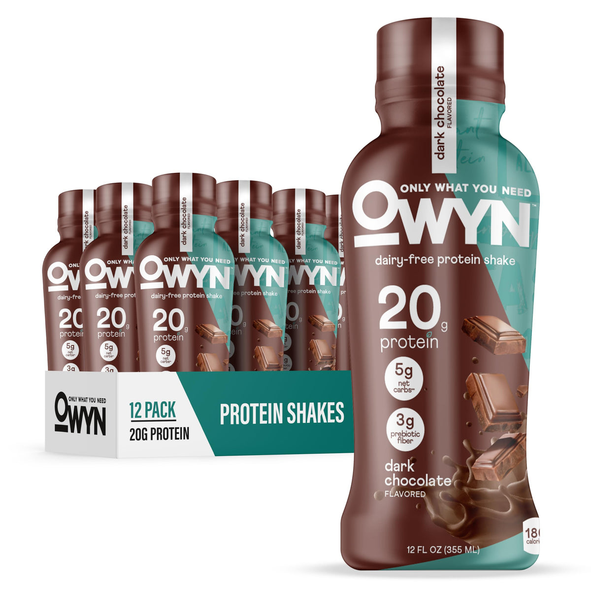 OWYN Only What You Need Cold Brew Coffee Flavored 20g Protein Shake, 12 Ct