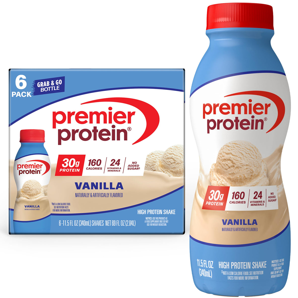 Premier Protein LIMITED EDITION 30g Shake, Orange Cream Swirl, 12 Pack
