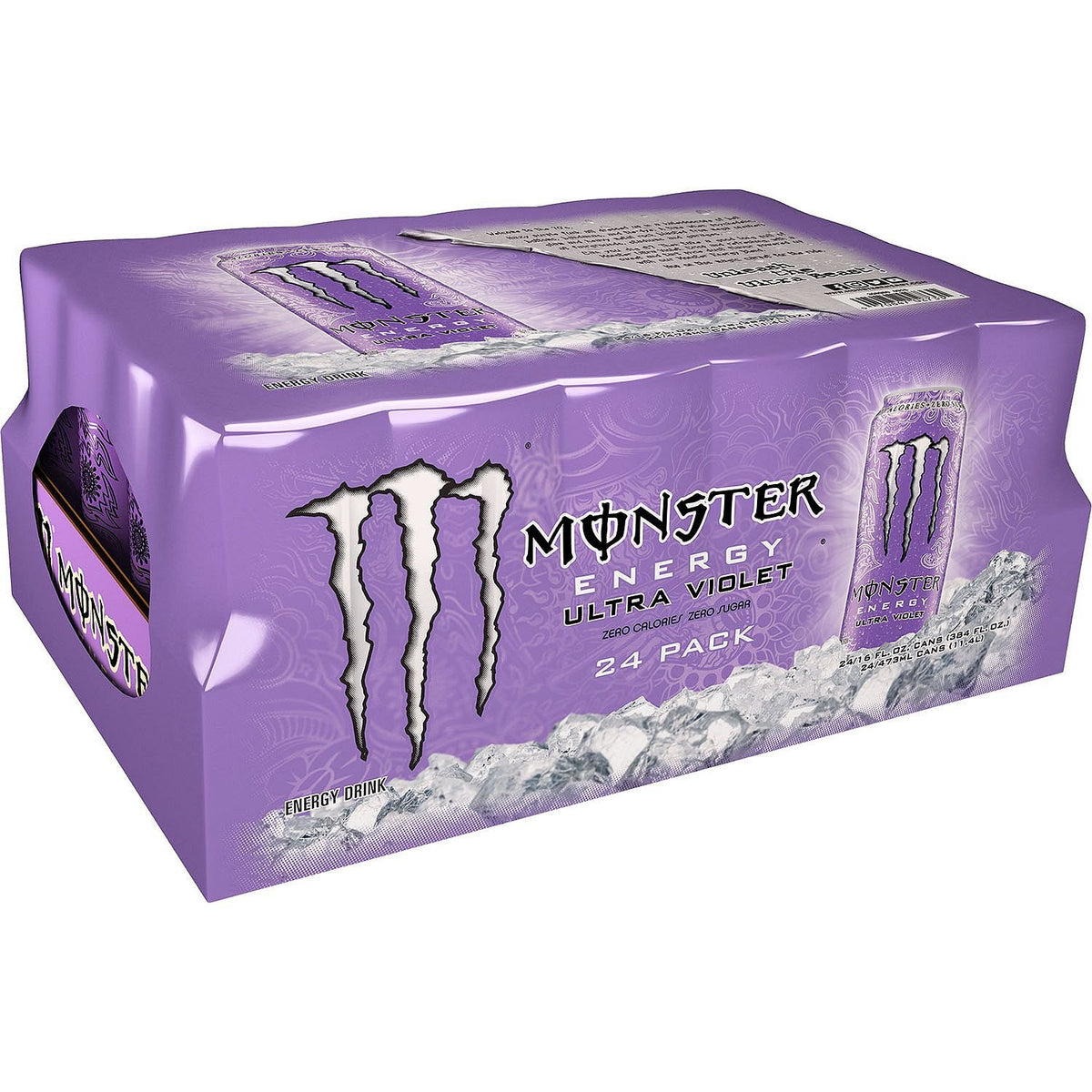 Monster Energy Ultra Black, Sugar Free Energy Drink, 16 Ounce