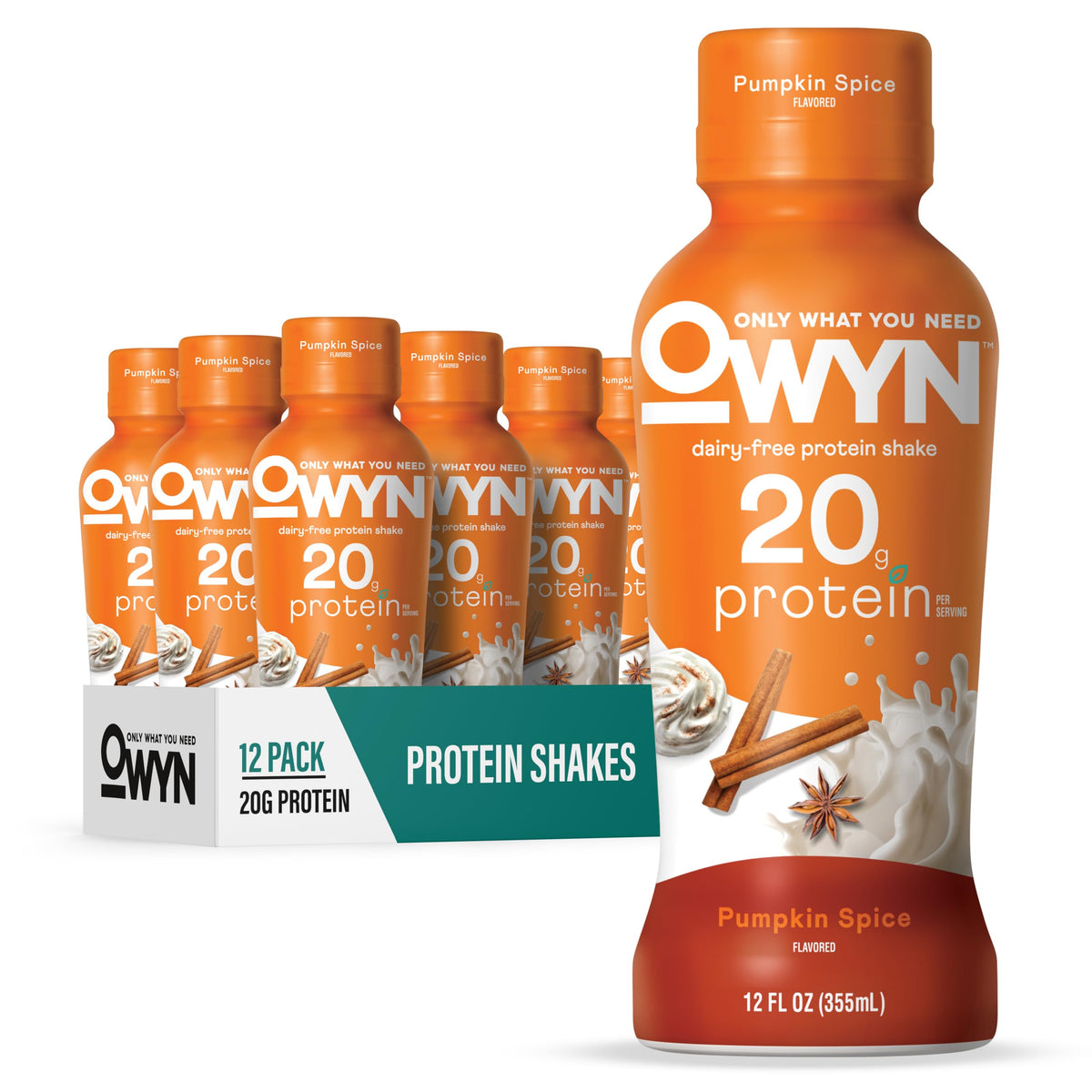 OWYN Only What You Need Cold Brew Coffee Flavored 20g Protein Shake, 12 Ct