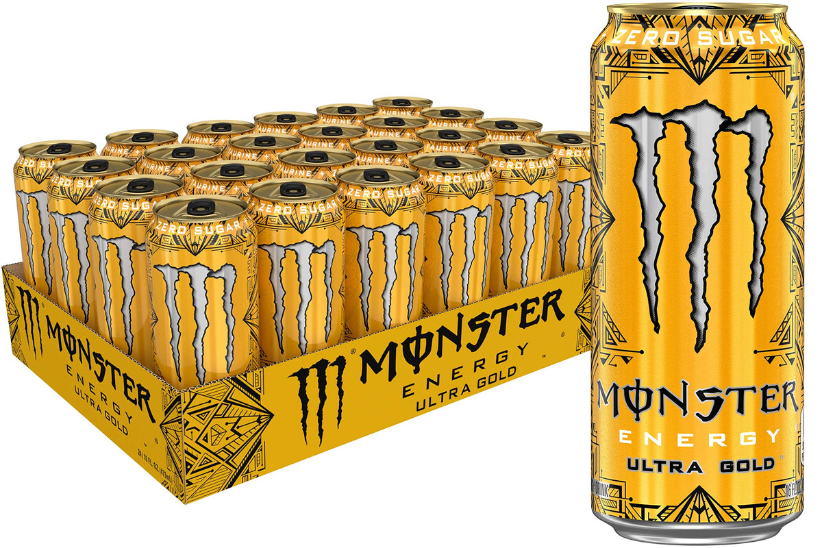 Monster Energy Ultra Black, Sugar Free Energy Drink, 16 Ounce