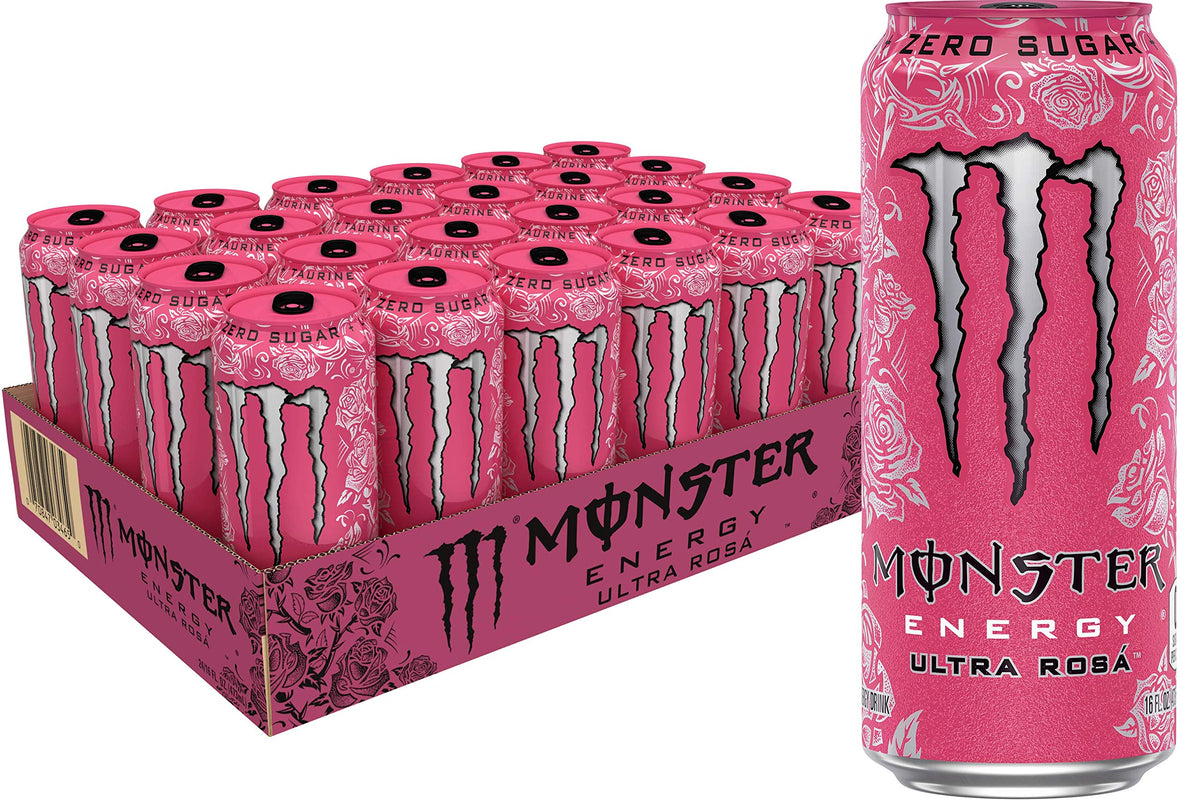 Monster Energy Ultra Black, Sugar Free Energy Drink, 16 Ounce